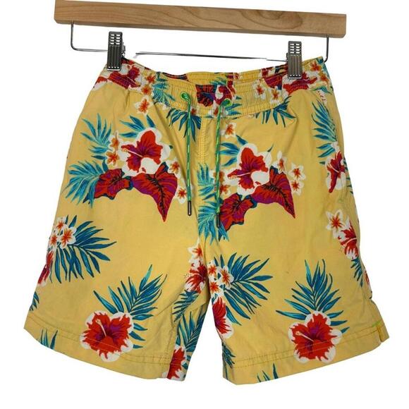 Crewcuts Size: 8 Tropical Floral Hawaiian Swim Trunks - Picture 1 of 6
